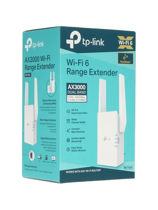 Усилитель сигнала Wi-Fi TP-Link RE705X AX3000 Wi-Fi 6