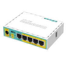 Маршрутизатор MikroTik hEX PoE lite RB750UPr2 5x100Mb, USB, PoE