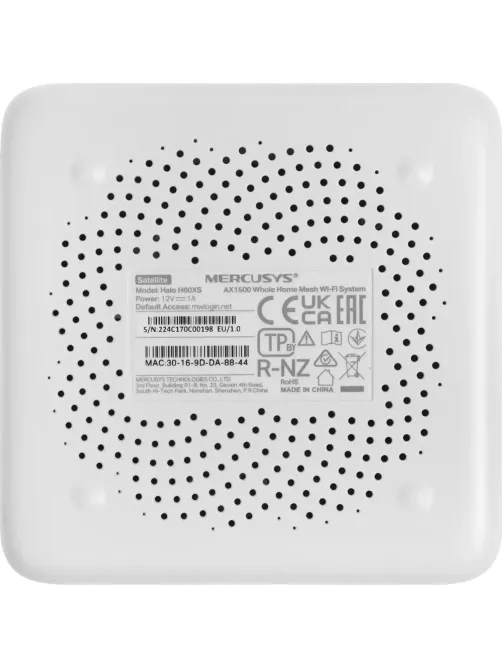 Wi-Fi Mesh система Mercusys Halo H60X(3-pack) 3шт/уп