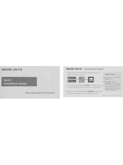 Wi-Fi Mesh система Mercusys Halo H60X(3-pack) 3шт/уп