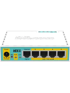 Маршрутизатор Mikrotik hEX PoE lite with 650MHz CPU (RB750UPR2)