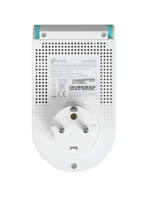 Усилитель сигнала Wi-Fi TP-Link RE365 AC1200