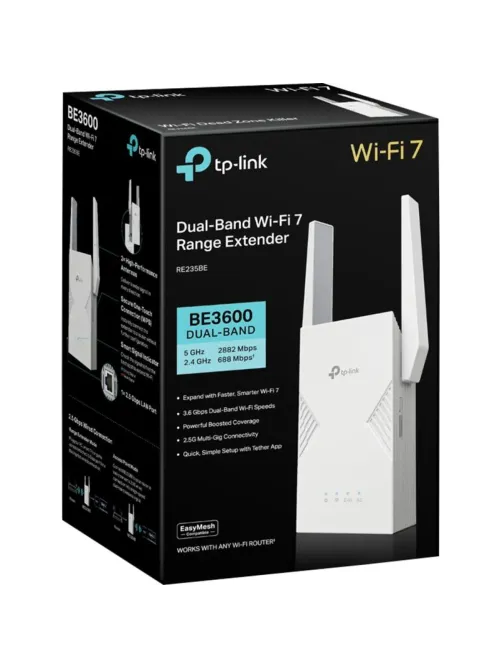 Усилитель сигнала Wi-Fi TP-Link RE235BE BE3600  Wi-Fi 7