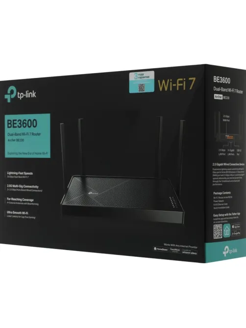 Маршрутизатор TP-Link Archer BE230 BE3600 Wi-Fi 7