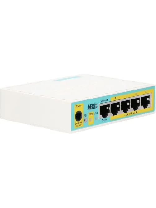 Маршрутизатор Mikrotik hEX PoE lite with 650MHz CPU (RB750UPR2)