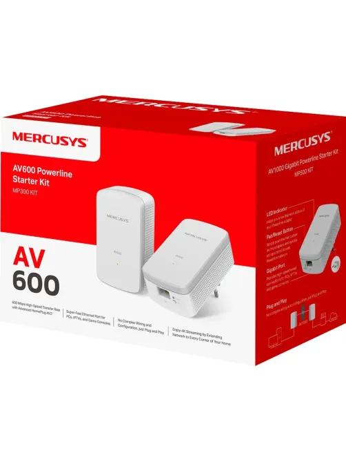 Адаптер Powerline Mercusys MP300 KIT (2шт/уп)