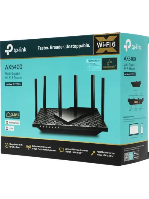 Маршрутизатор TP-Link Archer AX72 Pro AX5400