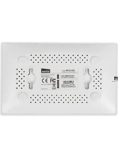 Маршрутизатор Netis WF2419E N300, до 300 Мбит/с, 802.11n, белый