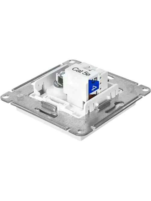 Розетка 2-ая TV+комп. RJ45 кат. 5Е SE AtlasDesign Белый (ATN000189)