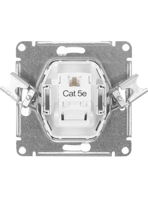 Розетка компьютерная 1-м AtlasDesign RJ45 кат.5E механизм бел. SE ATN000183