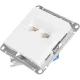 Розетка 2-ая комп. RJ45+RJ45 кат.5E SE AtlasDesign Белый (ATN000185)