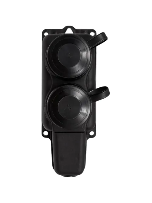 Розетка 2-местная переносн, заземлен, в/защ IP 44, 230В, 16А РП 16-232