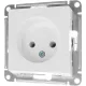 Розетка 1-м СП AtlasDesign 16А IP20 без заземл без з/ш бел SE ATN000141