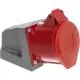 Розетка ОП 32А 380В 3P+PE+N ССИ-125 IP44 PSR12-032-5