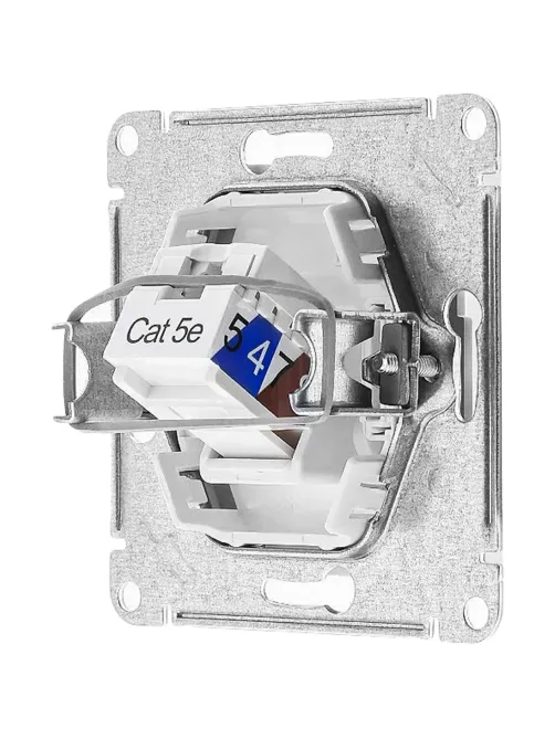 Розетка комп. RJ45 кат.5E SE AtlasDesign Белый (ATN000183)