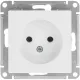 Розетка 1-м СП AtlasDesign 16А IP20 без заземл без з/ш бел SE ATN000141