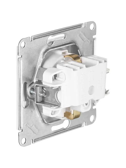 Розетка 1-м СП AtlasDesign 16А IP20 с заземл. механизм бел. SE ATN000143