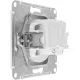 Розетка 1-м СП AtlasDesign 16А IP20 без заземл без з/ш бел SE ATN000141