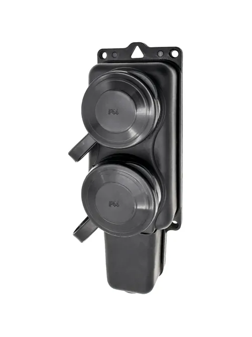 Розетка 2-местная переносн, заземлен, в/защ IP 44, 230В, 16А РП 16-232