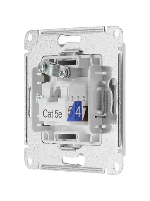 Розетка 2-ая TV+комп. RJ45 кат. 5Е SE AtlasDesign Белый (ATN000189)