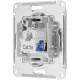Розетка 2-ая TV+комп. RJ45 кат. 5Е SE AtlasDesign Белый (ATN000189)