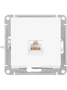 Розетка комп. RJ45 кат.5E SE AtlasDesign Белый (ATN000183)