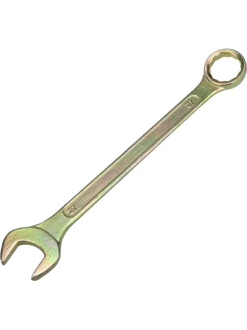 Ключ комбинированный 27мм, желтый цинк REXANT 12-5816-2