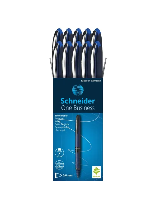 Роллер SCHNEIDER One Business 183003 синий, 0,6 мм