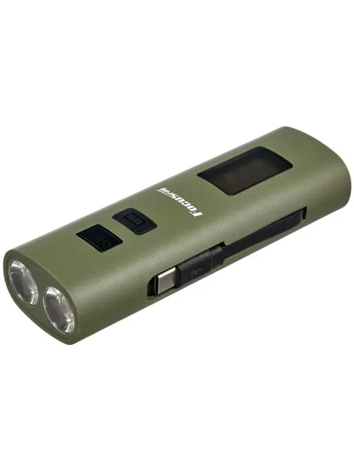 Фонарь велосипедный FOCUSray 1335 акку 2000мАН.цифровой дисплей,USB кабель