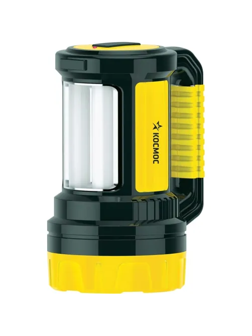 Фонарь светодиодный акк. КОСМОС KOCAc2005W_Ex 5W LED,бок.пан.10Вт,3 реж,з/у