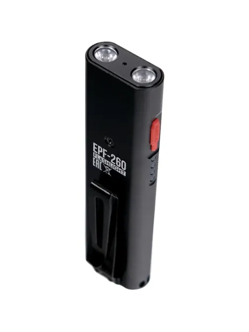 Фонарь EPILSO EPF-260 (карманный, Luminus SST20 10W + COB + Laser, аккум)