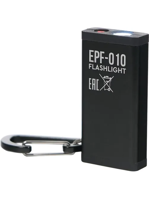 Фонарь EPILSO EPF-010 (брелок, LED со светорегулятором+лазер, аккум,type-c)