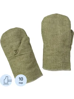 Рукавицы брезентовые с наладонником брезентовым (пл.550 гр/м2) 10 пар/уп