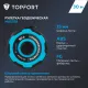 Рулетка геодезическая Topfort Master 30 м х 15 мм в прорезин корп (2019130)
