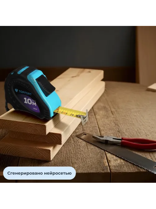 Рулетка 10мх25 мм с автостопом  Topfort Prof