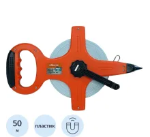 Рулетка 50 м геодез. ФИБЕРГЛАСС, ШТЫК ДЛЯ ФИКСАЦИИ, Sturm! 2010-07-GP-50