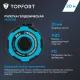 Рулетка геодезическая Topfort Master 20 м х 15 мм в прорезин корп (2019129)