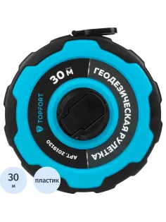Рулетка геодезическая Topfort Master 30 м х 15 мм в прорезин корп (2019130)
