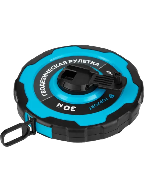 Рулетка геодезическая Topfort Master 30 м х 15 мм в прорезин корп (2019130)