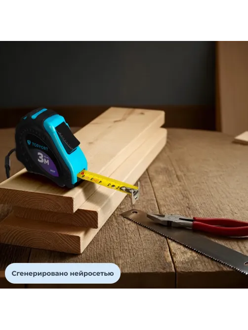 Рулетка 3мх16 мм с автостопом  Topfort Prof