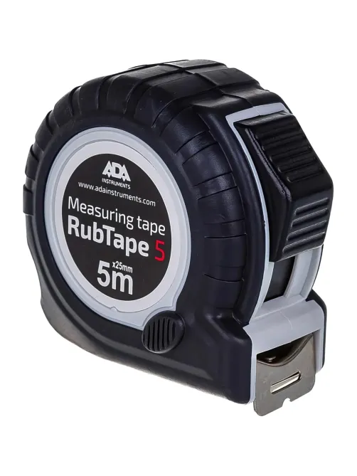 Рулетка ADA RubTape 5 (сталь, с двумя СТОПами, 5 м) (А00156)