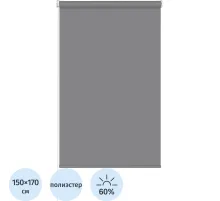 Рулонная штора Комус Мебель Sky W2237 V19, 150х170 графит