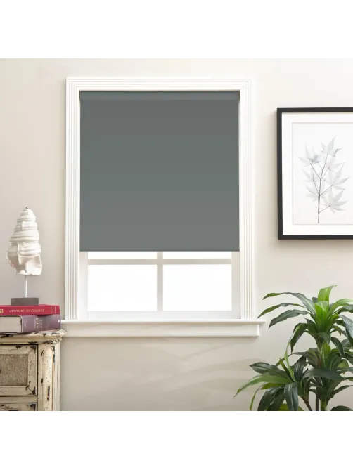 Рулонная штора Комус Мебель Sky W2237 V19, 150х170 графит