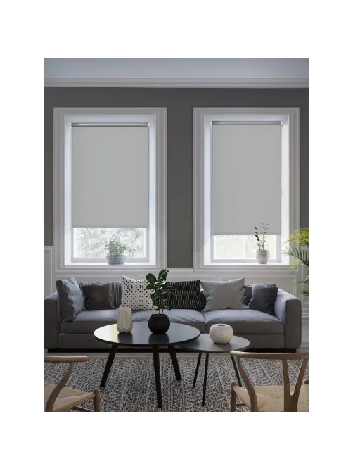Рулонная штора Комус Мебель blackout silver 537837 V2, 80х160, серый