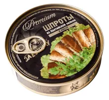 Шпроты консервированные За Родину в масле из балтийской кильки, 160г