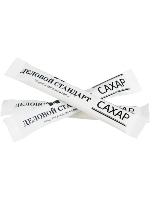 Сахар порционный в стиках Деловой стандарт 5г (200 шт/уп) шоу-бокс