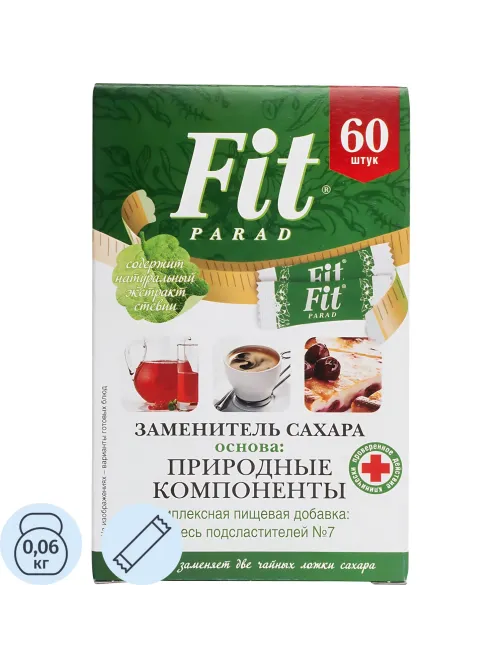 Сахарозаменитель Fit Parad № 7,саше Омаг, 60г