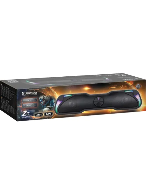 Саундбар Defender Z7, 6Вт, подсветка, питание от USB