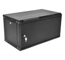 Шкаф настенный телеком. ЦМО разб. 6U(600 x 350) дв.мет.(ШРН-Э-6.350.1-9005)
