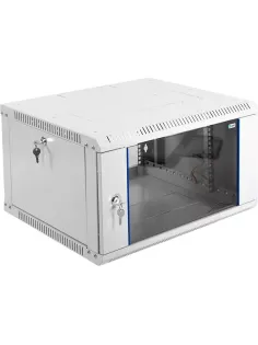 Шкаф настенный телеком. ЦМО разб. 6U (600х520) дверь стекло (ШРН-Э-6.500)